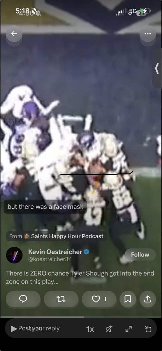 337tk112654's tweet photo. @DrewBanned @NFLOfficiating Mind you them calling the td and not the face mask made it harder on the saints so your whole post is just ironic they legit tried to help yall out😂 https://t.co/9FsjzrtRO1