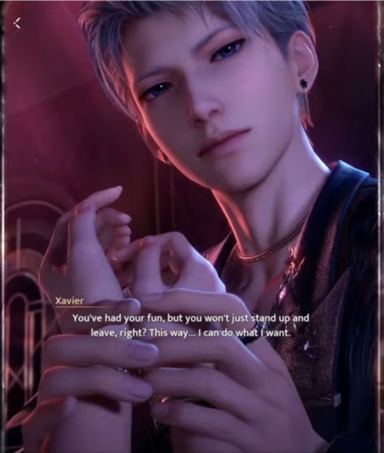 h_malfoy0406's tweet photo. It's funny how they say Xavier is not a dom and they're mischaracterizing his character. Y'all forgot his very first interview? Y'all told the same thing last Misty Silhouette 🤣 And this is in the card too, by the way. https://t.co/LRS9vcvP3h