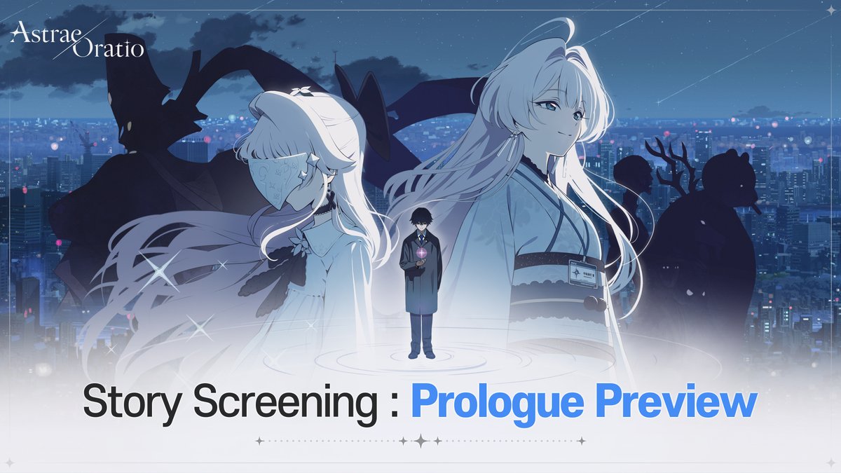 Asora_EN's tweet photo. 🎬 [TGS 2026] Special Online Story Screening

We had hoped to be with you until the very last day,
but due to the impact of the typhoon, booth operations on Day 5 of TGS 2026 were canceled, and we were unfortunately unable to see you in person.

To make up, even just a little, for those who had been looking forward to visiting us—and to share the story of Astrae Oratio with those who could not join us at the venue—we’ve prepared a special online story screening.

The “Story Screening: Prologue Preview,” previously shown at TGS, will be streamed three times on the official Japanese YouTube channel. ✨

Night, Tokyo, Girls, and Magic—

Experience the moment when the story of #Asora begins through this special online screening.

🎬 September 21 Special Online Story Screening: Prologue Preview
1st Screening: 12:00-12:50 / 2nd Screening: 14:00-14:50 / 3rd Screening: 16:00-16:50 / UTC+9

📺 Official YouTube Channel: https://t.co/LDnPm4e4VZ

🎁 Special Online Story Screening Viewing Event
Winners: 10 per screening / 30 total
Prize: TGS 2026 Limited-Edition Novelty Item

※ Please check the pinned message in the YouTube live chat during each screening for details on how to participate.
※ Event entry and prize eligibility are limited to residents of Japan.

Notes
※ Subtitles are available in four languages: Korean, Japanese, English, and Traditional Chinese.
※ No archive of this stream will be available after the broadcast ends.
※ Please refrain from recording, capturing, redistributing, or re-uploading the stream without permission.
※ Editing, modifying, or posting any part of the video or audio without permission is prohibited.
※ The “Prologue Preview” is a special TGS edit and may differ from the final release version.

#AstraeOratio #Asora #TGS