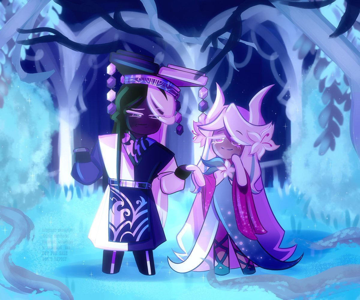 Saneijeijei_san's tweet photo. Gift-art for Lexi ❤️ 🙂‍↕️🤝

#cacaolily #darkcacaocookie #whitelilycookie #cookierun #cookierunkingdom #crk #crkfanart https://t.co/Al0nBp60vK