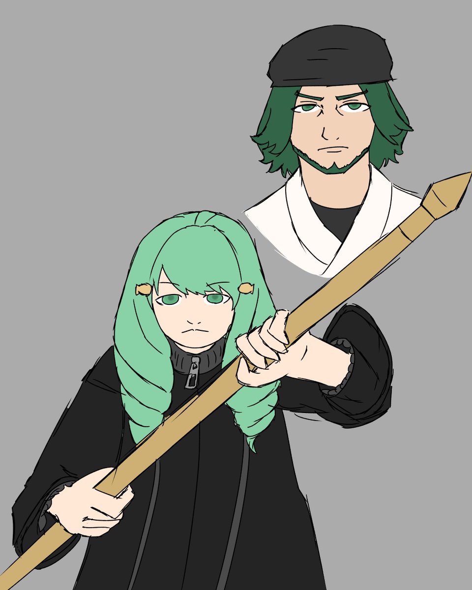 gluebeee's tweet photo. flayn, dear, that isnt how you hold a spear. https://t.co/2KRfcwS1uH