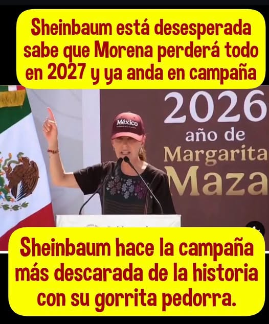 jose_anbriz's tweet photo. Sheinbaum ya anda en campaña por su partido y el INE callado.
Aún así perderán porque México hoy repudia a los n@rcos corruptos de Morena y la 4T. https://t.co/sBZndoKFQF