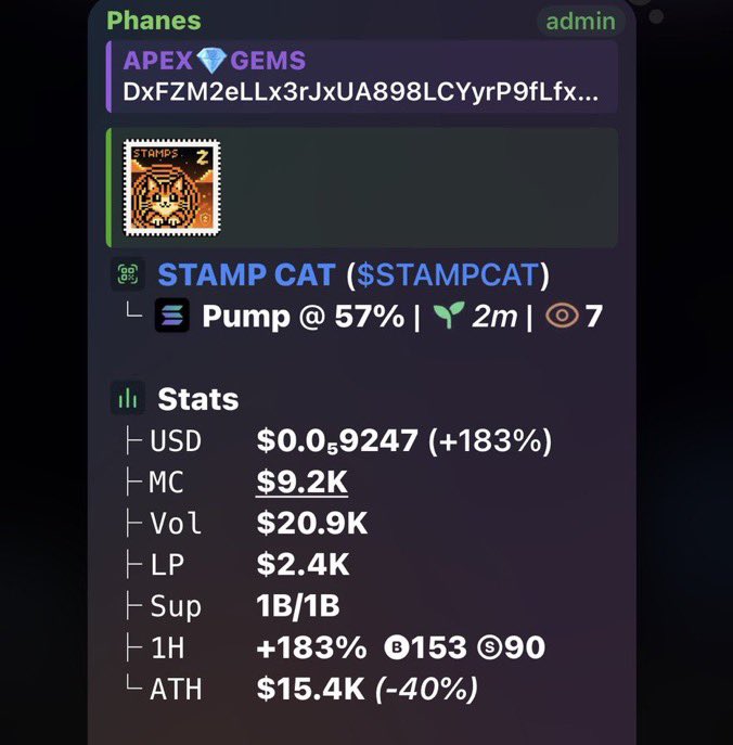 CiggyAlpha's tweet photo. $STAMPCAT

DxFZM2eLLx3rJxUA898LCYyrP9fLfx3hPSap1Gbo9UMJ

#Solana #SolanaMemecoins #Memecoin #fomo https://t.co/DJn8B11cKb