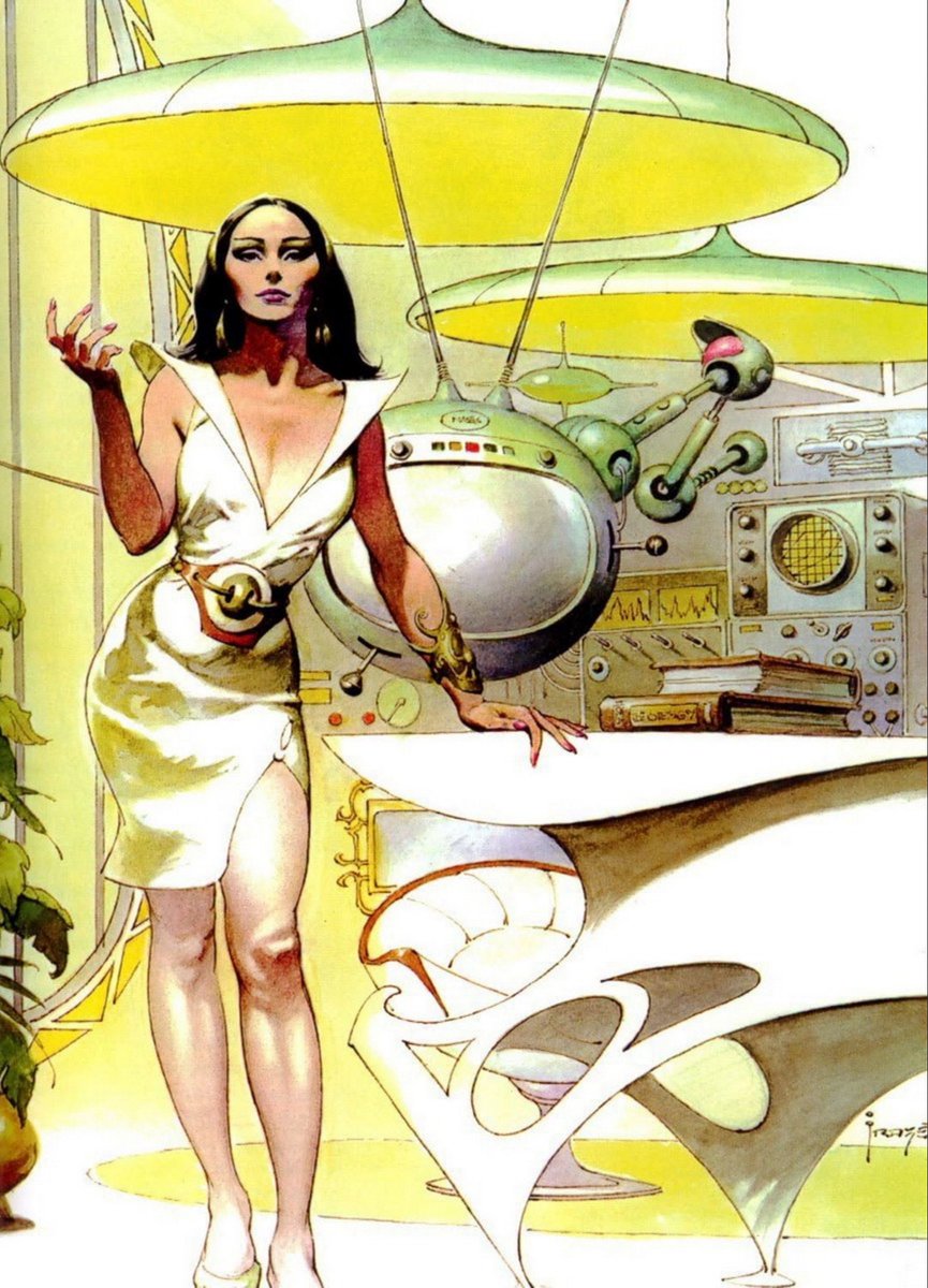 cimerians's tweet photo. "Deina" by Frank Frazetta (1973)
#scifiart https://t.co/oqLY3Fz3Gz