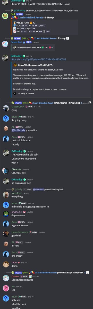 PastelAlpha's tweet photo. Pastel is always locked in, even on the weekends.

solana:EKtmPPLaCbEEKiwoHHtV7TsRsmPXs5CMGtQtZFSiinsc 56K > 14.5M (259x)

s/o to @0xrhoddy for the find! 

BTW it's super easy for new members to recognize the best scanners in our group due to our rep system, leaderboards, and bounty roles for top members.

Who still needs a free trial?
