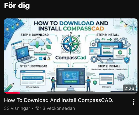 CompassCAD's tweet photo. When making a video regarding guides on how to install our product, we highly discourage you to use AI-generated pictures as a thumbnail.

We can't really do much to mitigate this, but this should be a warning for those who makes a video about us, then using AI-generated imagery https://t.co/AcGuKKifCN