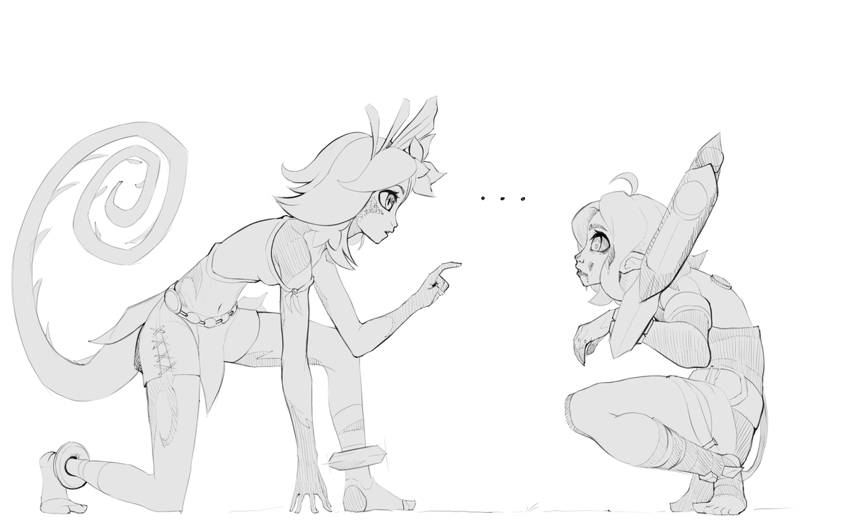 Pilesora's tweet photo. BxN<3 #Briar #Neeko #leagueoflegends https://t.co/sfRfN5o1wc