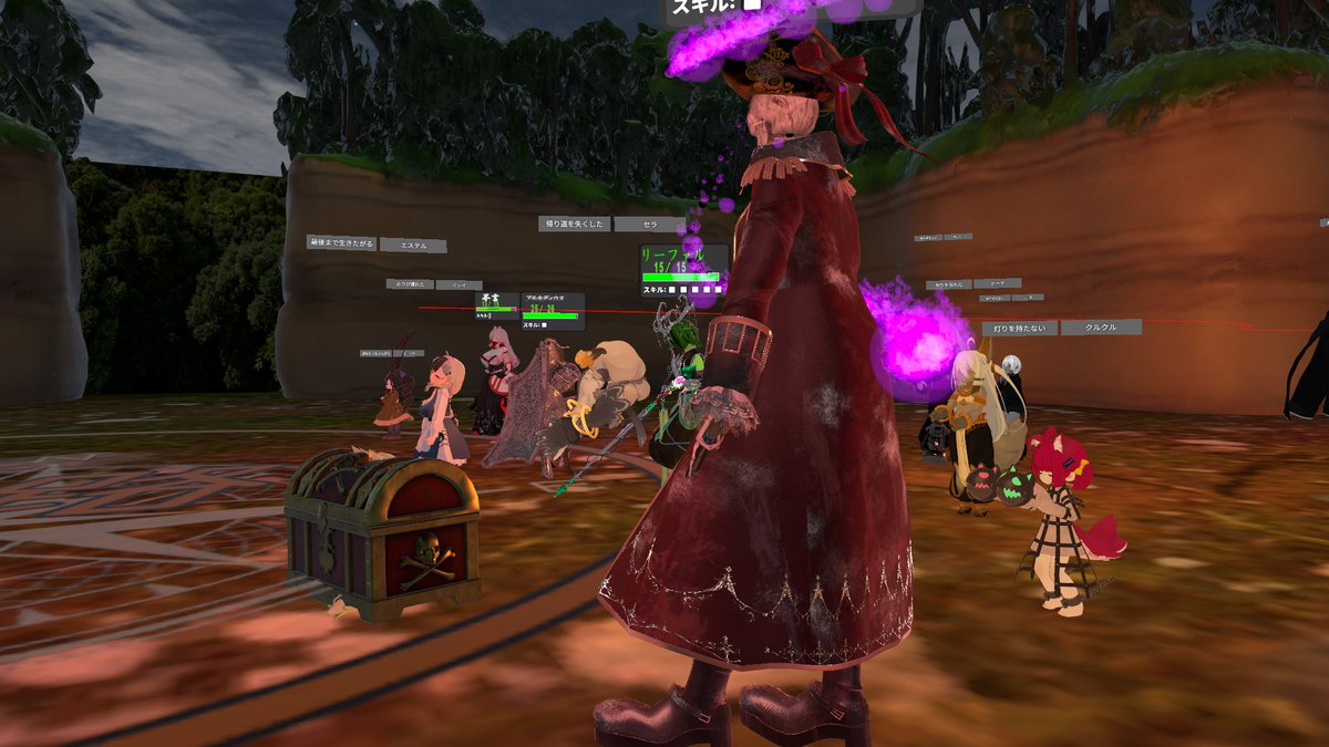 VRC_Battle_T's tweet photo. 第５回　＃VRCNLD　ご参加ありがとうございました！
分岐がとても多いシナリオなので、全員で悩みましたね。
やっちゃいけないルートに入りそうになってたの惜しかったですね・・・

奴隷たちのネクロへの的確な指示
多数決
そしてダイスの導きで見事クリアです！
またのお越しをお待ちしております https://t.co/i4hujvWsuc