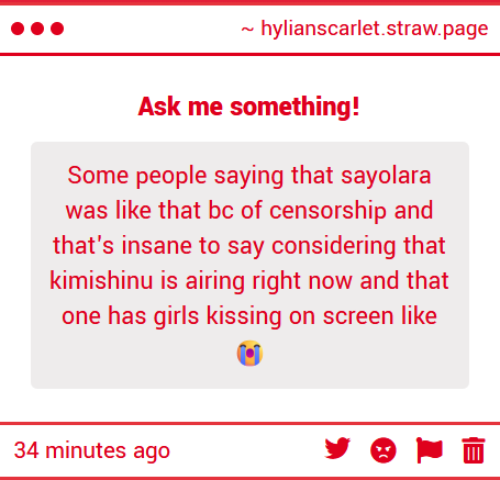 hyIianscarlet's tweet photo. yeah it's just nonsense lol, there's nothing stopping them from making it explicit it's very obvious they never wanted to in the first place. because if they did, they would've. it's a shame because the show looks very very gorgeous otherwise https://t.co/s4mch17IRH