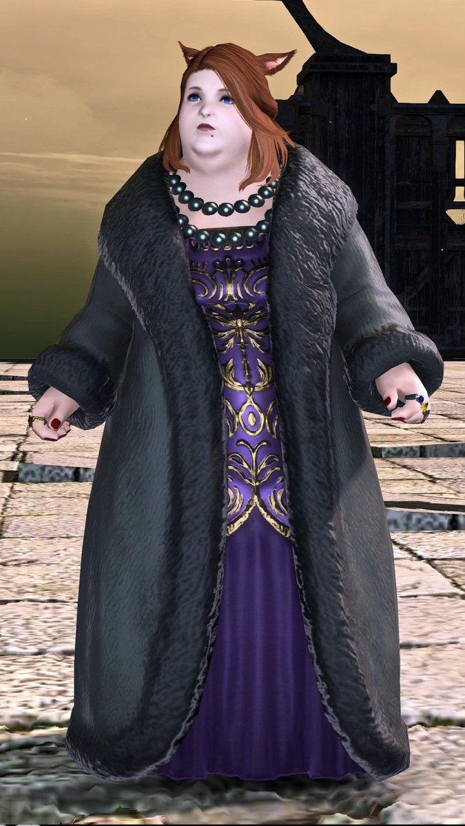 PaulMarcoratic's tweet photo. Meet Dulai-Chai from FF14.

- Rich Ass woman after apocalypse
- Loves Alphinaud like a mother.
- The First to take step against the Light (villain)
- Encourage and reignite passion of her husband to fix the elevator to assist Warrior of Light
- A leader of Eulmore aftermath https://t.co/hhdpmUJwba