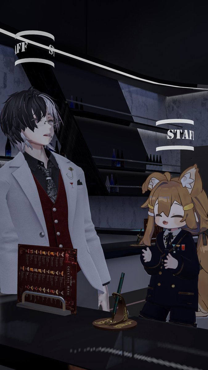 Shikidesu_VR's tweet photo. このイベントはいつも素敵
おしゃべりしてすごく楽しかった
手品まで見せてくれたの~!
World: Act Bar
Author: Actych|アクト
#VRChat #VRChatPhotography #ActBar https://t.co/ar7c3gV9Tj
