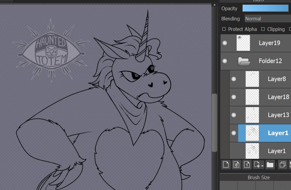 hauntedtotem's tweet photo. #wip 
getting this thang outta my head 
#buddytheunicorn https://t.co/WkE9iUJyMt