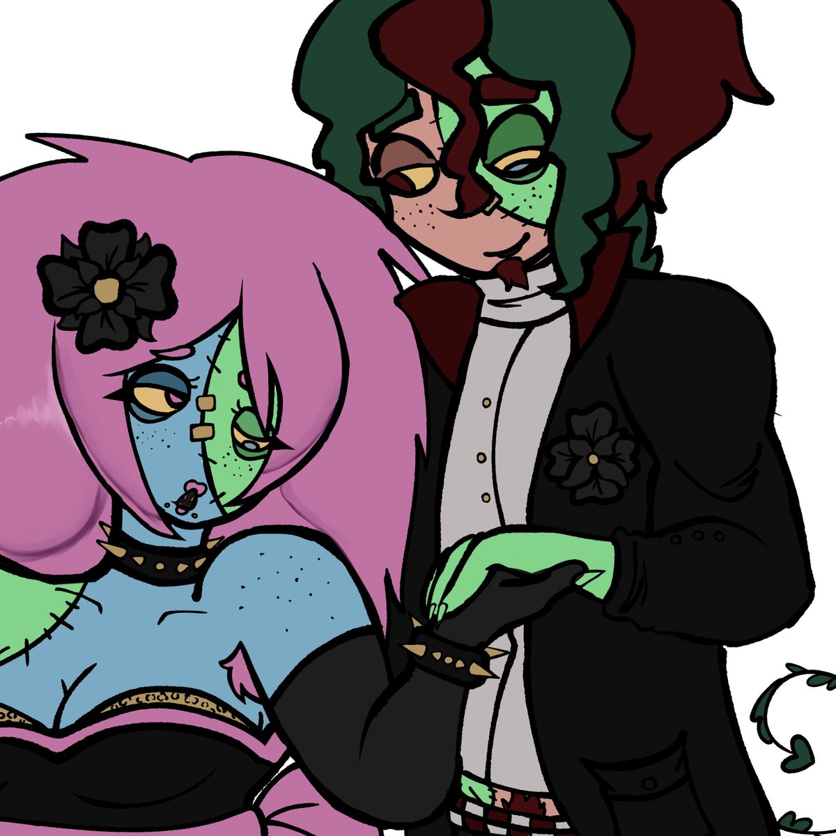 Berrybeasty's tweet photo. Old vs new yumeship art... the second isnt done but like.. ewwwww my old art (first pic) is disgusting i dont like it😅 https://t.co/iZeTb9iY9U