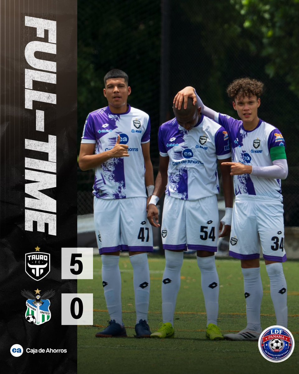 TauroFC's tweet photo. 🔥 ¡VICTORIA DE LA SUB-16! 🐃

Nuestros taurinos se impusieron con un contundente 5-0 ante Panamá United en una nueva jornada de la Liga Distritorial. 

#Canteratorodeoro #Construimoslegados #Lahistoriacontinúa https://t.co/3u7hEwG6Bb