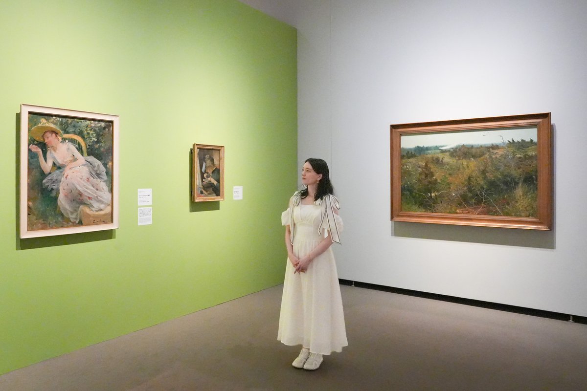 swedish2026's tweet photo. ＼#スウェーデン絵画展　閉幕まであと2週間📍／　

東京・山口と巡回してきた「スウェーデン絵画」展。
最終会場となる愛知での開催も、いよいよ閉幕まで残り2週間となりました！
 
通常であれば月曜日は休館日ですがシルバーウィークは休まず開館しております！
北欧の自然や温かな暮らし、神秘の世界を描いた作品をぜひお楽しみください✨
なお、会期終了間際は混雑が予想されますので、どうぞお早めにお出かけください📅

📣展覧会情報はこちら➡https://t.co/HplaO9sSki

#スウェーデン絵画　#スウェーデン絵画展　#愛知県美術館