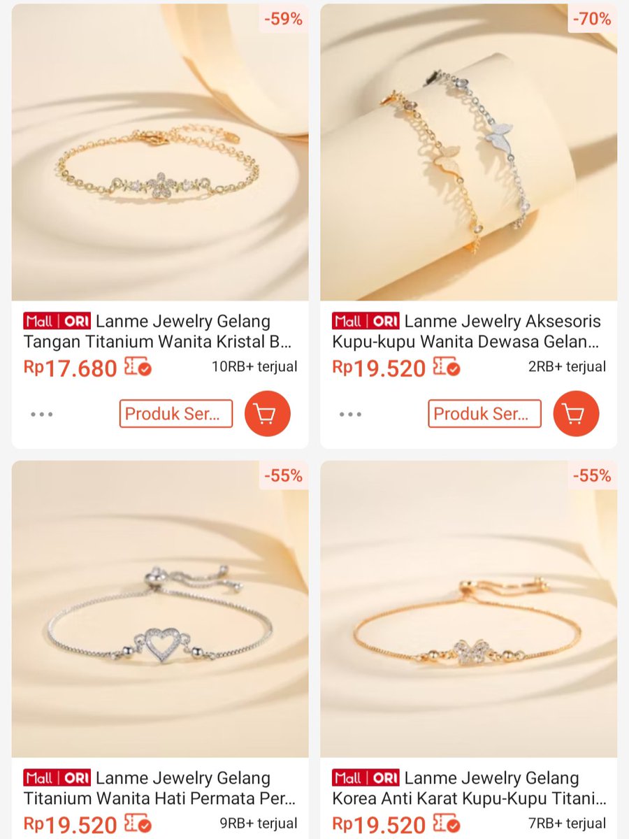 nalala45's tweet photo. kenapa yaa perhiasan murah gini cantik2 banget modelnya? kan jadi bikin pengen co banyak 😓

the store                                                the review https://t.co/fmwH0ewJOd