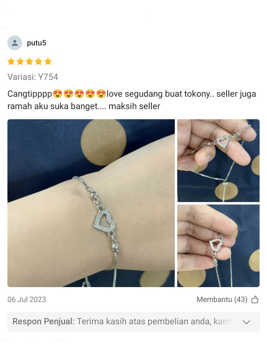 nalala45's tweet photo. kenapa yaa perhiasan murah gini cantik2 banget modelnya? kan jadi bikin pengen co banyak 😓

the store                                                the review https://t.co/fmwH0ewJOd