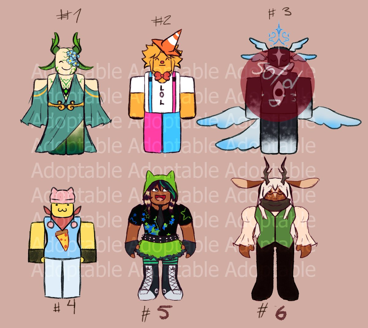 kittenclownarts's tweet photo. havent done this in a while so lets see how it goes down
in case of any questions or interest you can dm me 

a friend saw 3 and instantlly snatched them 

#robloxㅤ #robloxartㅤ #adoptable https://t.co/vvuZe4QQVC