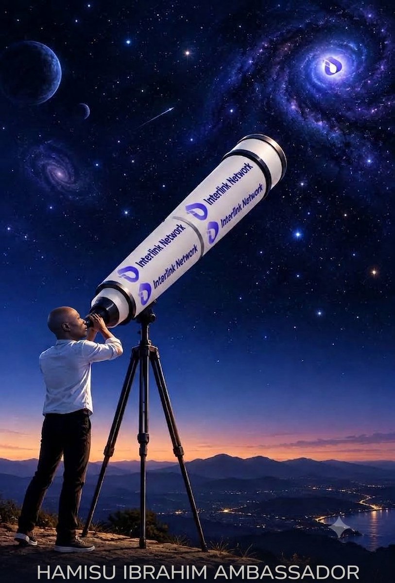 babanadam11's tweet photo. Looking through the lens toward a brighter future with Interlink Network! 🌌✨ The cosmos is full of possibilities, and we’re exploring every bit of it.  
​🚀 HAMISU IBRAHIM AMBASSADOR  
​#InterlinkNetwork #Crypto #Web3 #FutureIsNow #Ambassador https://t.co/x7CG2ZCd3K