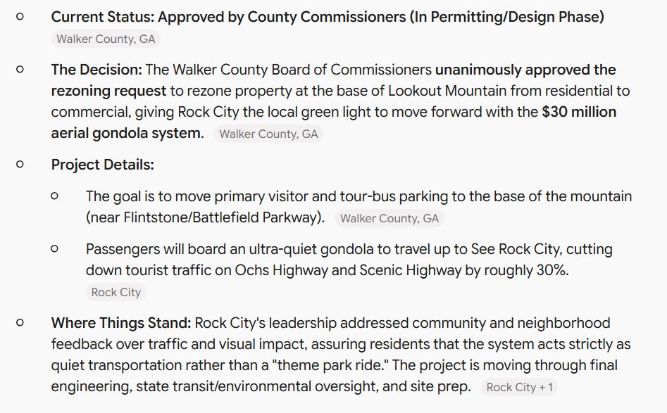 chattlocals's tweet photo. ππΆThe Lookout Mountain / Rock City Gondola Project - Update: π#chattanooga #tennessee #rockcity #gondola #transit #people #lookoutmountain https://t.co/wLtBPByvjy