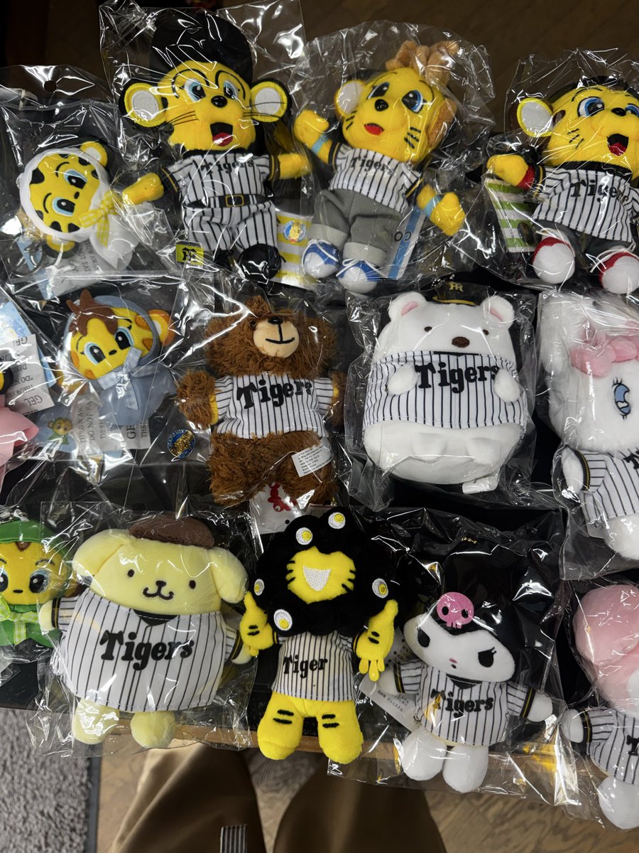 Kazu2Tigers's tweet photo. タイガースのぬいぐるみいろいろあります💛🐯
店頭に並んでいるタイガースのぬいぐるみ達です✨
おなじみのタイガース仕様から、
かわいいデザインのものまで…😍🐯
お気に入りの子をぜひ探してみてください👀💕
皆さまのご来店お待ちしております🐯💛
#タイガースグッズkazu
#タイガースグッズ https://t.co/djosfnBedn