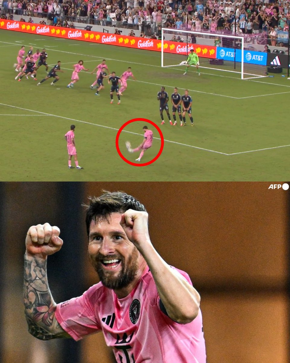 InvictosSomos's tweet photo. ¡¡RÉCORD LEGENDARIO A LA VISTA!! Con el gol que marcó hoy con el Inter Miami, Lionel Messi llegó a los ¡¡75 GOLES OFICIALES DE TIRO LIBRE!! en su gloriosa carrera profesional. El mejor jugador de todos los tiempos está a solo 3 anotaciones de igualar a Marcelinho Carioca (78) como el futbolista con más goles de falta en toda la historia del fútbol.

Cuestión de tiempo para que se adueñe de un récord que, hace no mucho, parecía imposible. Y pensar que en sus inicios no se acercaba a cobrar tiros libres. Nació con un talento especial, sí, pero trabajó como nadie para convertirse en un verdadero especialista del balón parado. 

EL GOAT EN TODO LO QUE QUISO SER EL GOAT.