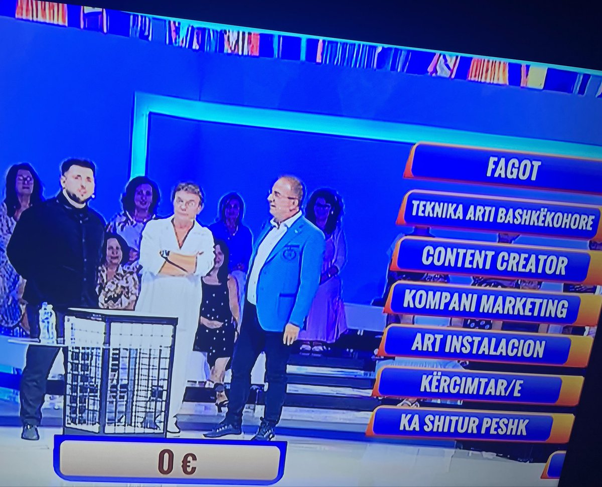 grabitqar's tweet photo. they are on albanian tv debating what this guy's occupation might be https://t.co/NW7l3fR3Wt
