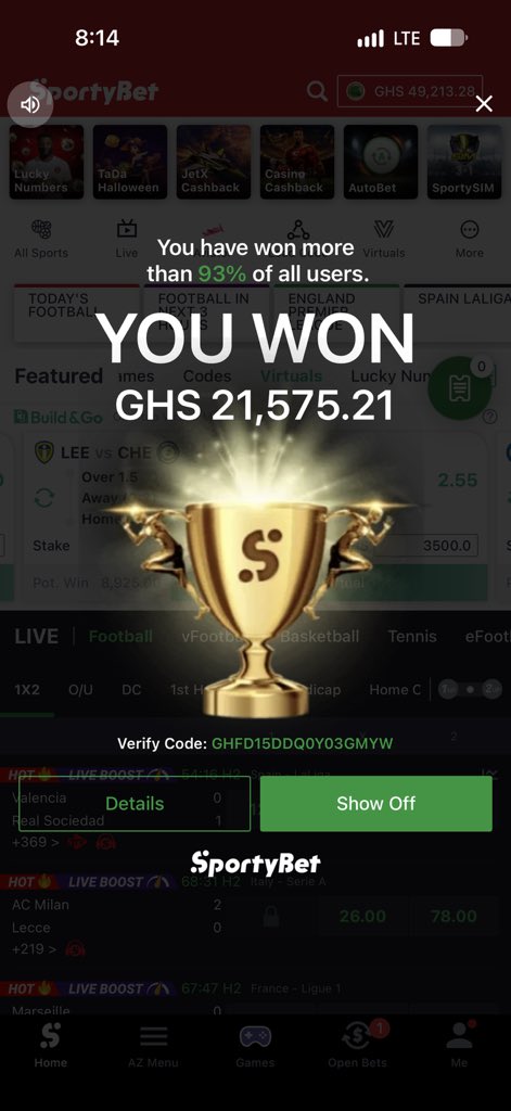 Tipster_Blood's tweet photo. I left my followers with 2 big booms 
Nice way to go intentional break 

Congratulations to everyone ✅🔥💥💥💥✅✅✅✅ https://t.co/fJbFgV4Bwq