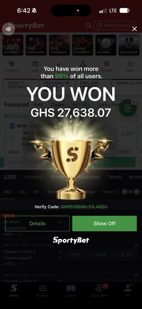 Tipster_Blood's tweet photo. I left my followers with 2 big booms 
Nice way to go intentional break 

Congratulations to everyone ✅🔥💥💥💥✅✅✅✅ https://t.co/fJbFgV4Bwq