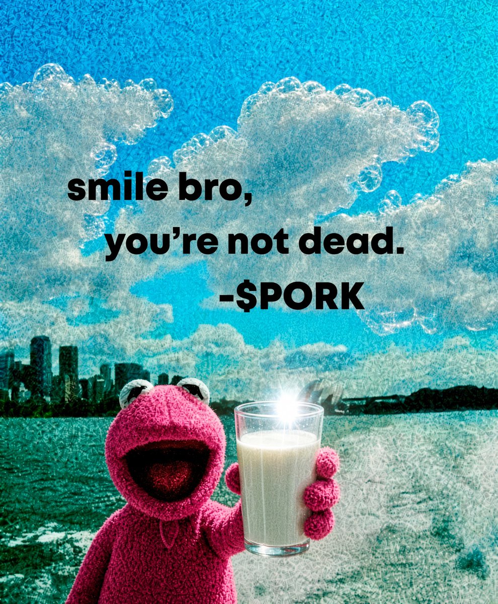 theartofkula's tweet photo. smile bro, 
      you’re not dead. 
                      - ethereum:0xb9f599ce614feb2e1bbe58f180f370d05b39344e 🐽🫵🥛✨ https://t.co/zCp5sU7p7C