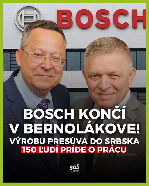 MarianViskupic's tweet photo. A ANI SA IM NEMÔŽEME ČUDOVAŤ. 🤷‍♂️
Bosch potrebuje znižovať náklady a zostať konkurencieschopný. Na Slovensku pritom firmy za posledné roky platia vyššie dane, vyššie odvody, transakčnú daň a veľké firmy aj vyššiu daň z príjmov. Zvýšila sa aj miera regulácií a byrokracie.
A tak sa pýtam: čo za posledné roky spravila táto vláda pre to, aby sa firmám na Slovensku podnikalo jednoduchšie, lacnejšie a aby boli konkurencieschopnejšie?
Fico s Kamenickým len hovoria o potrebe konkurencieschopnosti, no zároveň firmám opakovane zvyšujú náklady a pridávajú nové dane a povinnosti.
Bosch pritom otvorene hovorí, že potrebuje byť nákladovo efektívny a konkurencieschopný. Výrobu preto presúva do Srbska, kde dokáže fungovať lacnejšie. A na Slovensku po ňom zostane viac ako 150 ľudí bez práce. 🇸🇰➡️🇷🇸
Keď vláda firmám každý rok hádže ďalšie polená pod nohy, nemôže sa potom čudovať, že začnú hľadať lepšie podmienky inde... a že naša ekonomika stagnuje.
A bude horšie... firmy o odchode uvažujú stále častejšie.