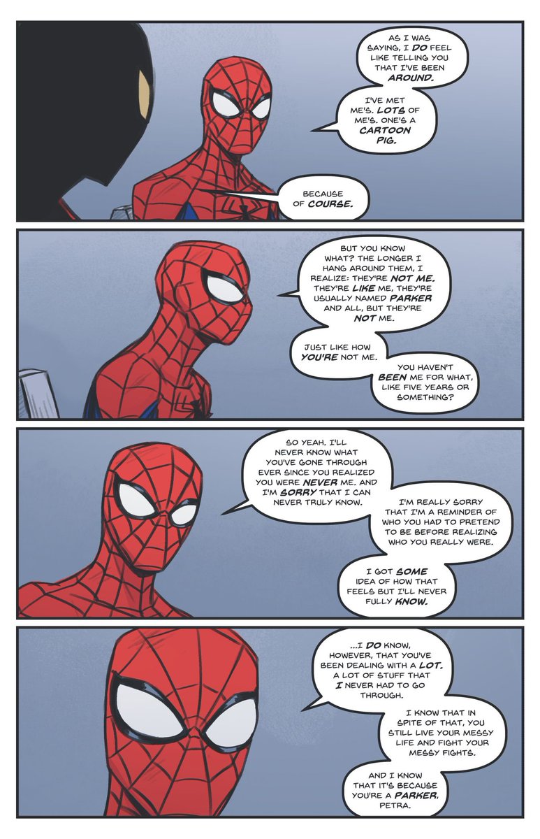 FarmIykay's tweet photo. Petra parker #spiderman 

Artist; bonklechicken on Bluesky https://t.co/k7p1aYF9Me