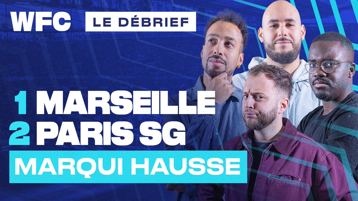 WinamaxFC's tweet photo. 🤷‍♂️ OM vs PSG : victoire classique des Parisiens

🚨 DEBRIEF MAINTENANT ▶ https://t.co/0wBOJT8krr

🗣️ @tidianymbo / @TBonnavent / @EltoMok / @walidacherchour https://t.co/L5E2CtyxAz