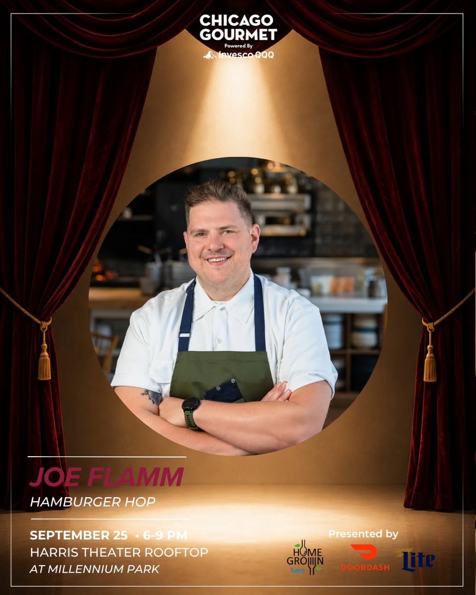 Chicago_Gourmet's tweet photo. ✨ CO-HOST SPOTLIGHT: Chef @FlammJoe! ✨

🎟️ Grab your Afterparty tickets: https://t.co/9GE1u8CZBE

Chicago Gourmet is made possible by title sponsor #InvescoQQQ (@InvescoUS), founding partner @IlliniRestAssoc, presenting sponsor @SGWineSpirits  and premier sponsor @Square. https://t.co/McNNytlZvr