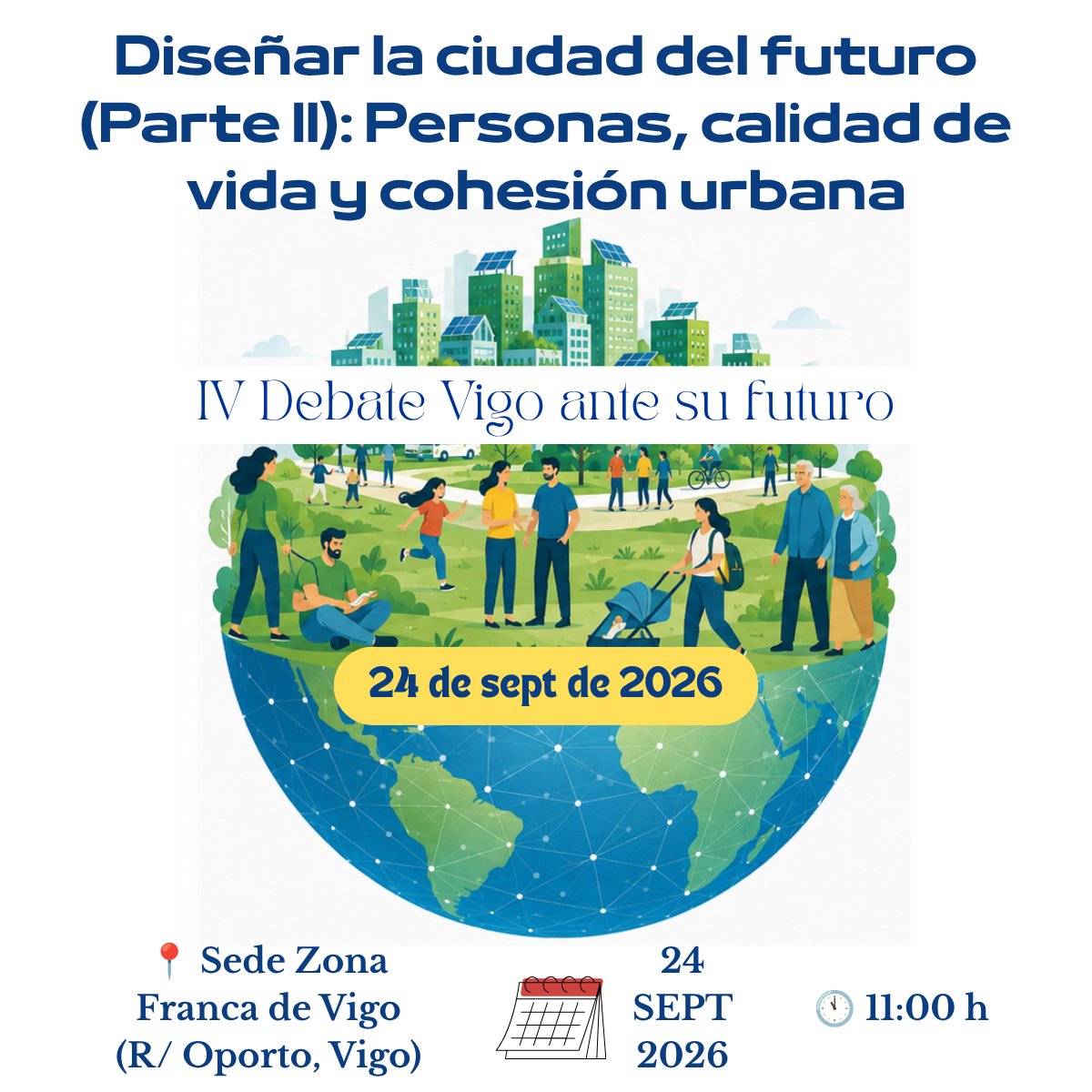 Provigo's tweet photo. 🏙️ Quedan pocos días.
Este jueves 24/09 celebramos el IV Debate “Vigo ante su futuro”: Personas, calidad de vida y cohesión urbana.
Vivienda, transformación urbana y espacio público, en el centro del debate.
¿TE LO VAS A PERDER?👉 https://t.co/mSJD4NvbRn https://t.co/4QF22zYGlG