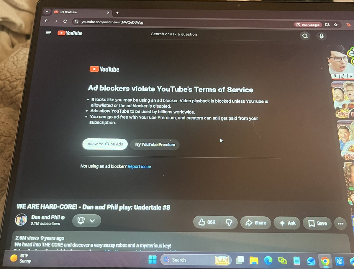 talicide's tweet photo. can someone please help me i dont know how computers work i dont know what ad blockers are https://t.co/yJOQGFMIRy