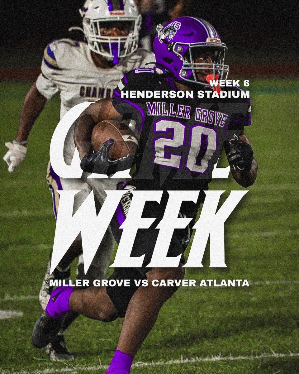 MillerGroveFB's tweet photo. ๐จBIG GROVE GAME WEEK๐จ
๐ Carver Atlanta High School Panthers
โฐ 6:00 PM
๐๏ธ Henderson Stadium
#WolverinePride / /#GrovesideProduct/ / #BigGrove https://t.co/7lv2KNHCR0