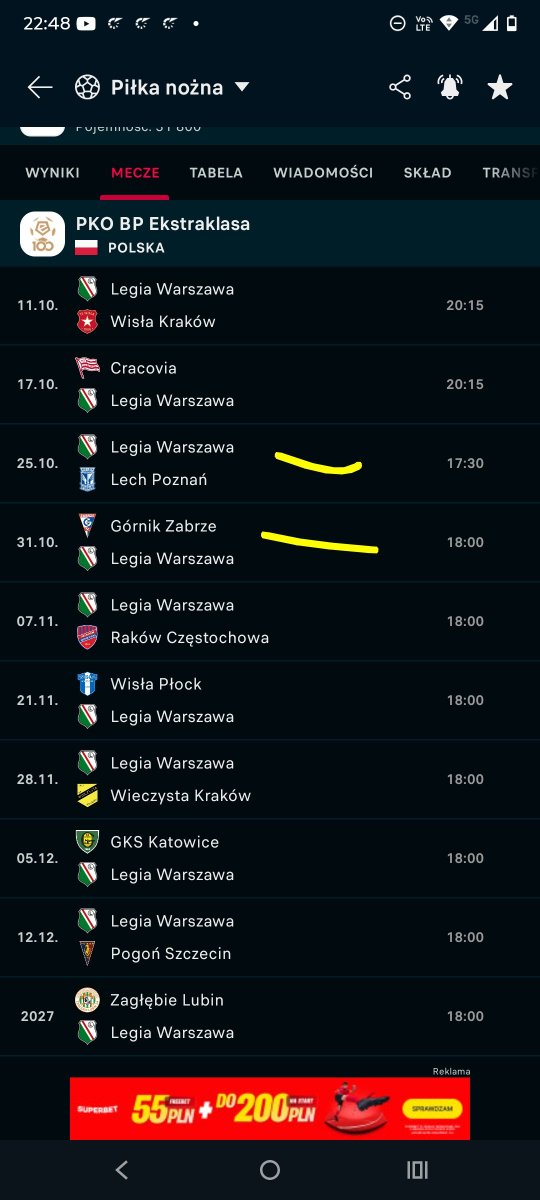 Esaenjoyer's tweet photo. Nie rozumiem tego gadania o łatwym terminarzu Legii Legia zagrała z 4/7 z rywali z aktualnego top 8...Tak naprawdę czekają nas moim zdaniem 2 mecze które są rzeczywiście trudne(z Lechem gramy po jego meczu w europie) W tej lidze nie ma łatwego terminarza.........
#legia #JAGLEG https://t.co/mFWes1cBQz