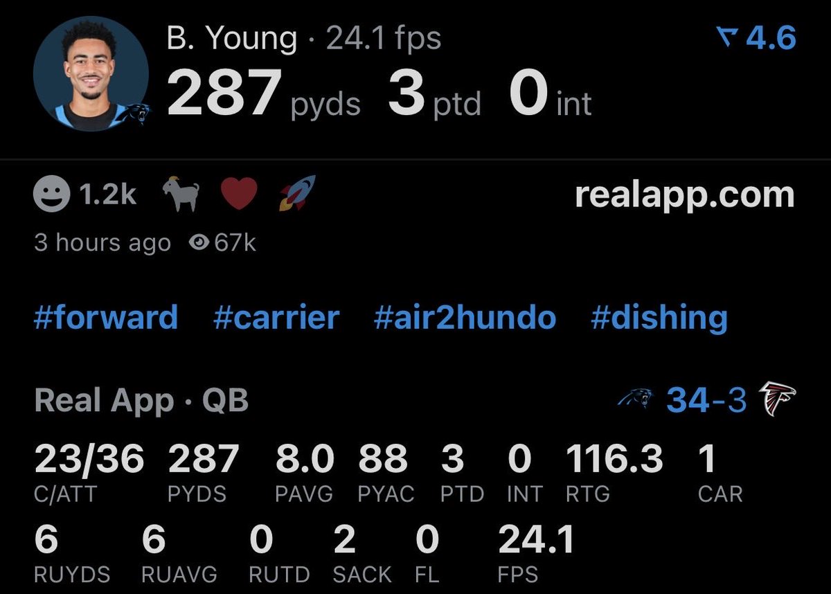 DennisSuttonSZN's tweet photo. I genuinely think the panthers fleeced the bears…

bryce young looks so much better then caleb williams 😬 https://t.co/tjA5Ga5Jrm