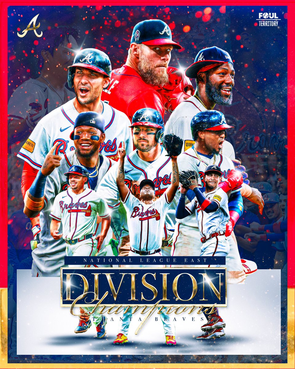 FoulTerritoryTV's tweet photo. THE ATLANTA BRAVES ARE YOUR 2026 NL EAST DIVISION CHAMPIONS! https://t.co/wwjhXCl5iC