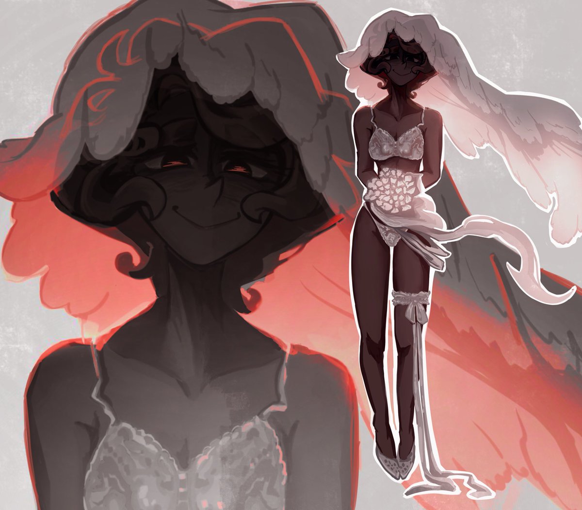 luxieley's tweet photo. Occasion to repost fem Alastor with this beautiful set🫶 https://t.co/rxk02JDrJh