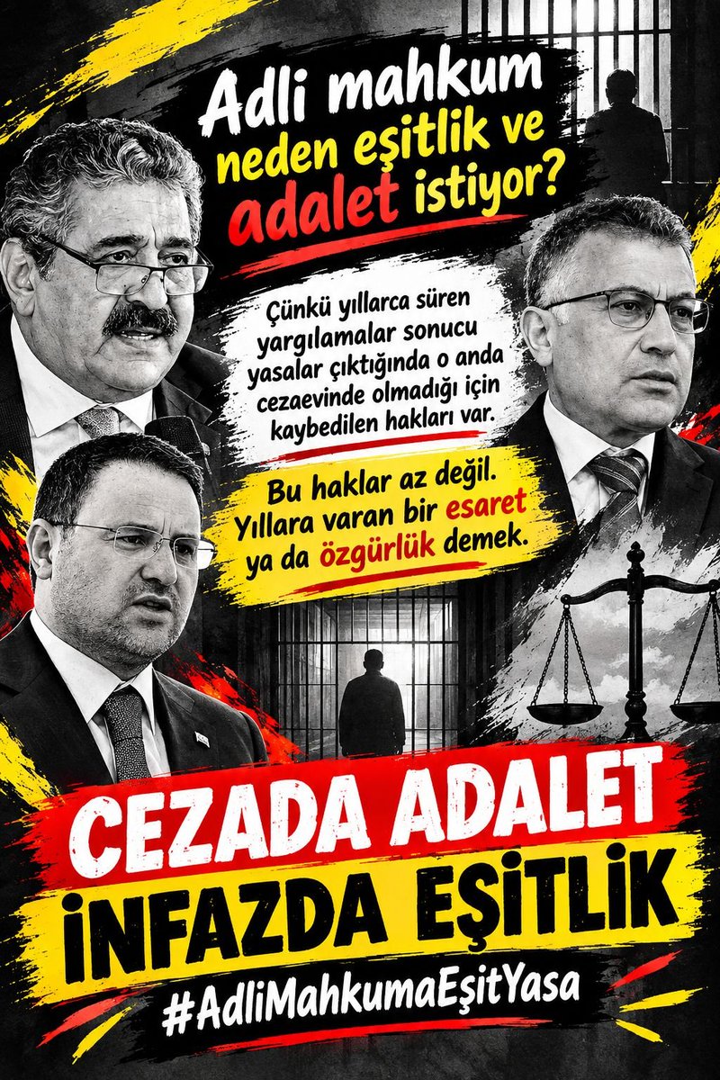 Simay_44_'s tweet photo. #AdliMahkumaEşitYasa 
CEZADA ADALET İNFAZDA EŞİTLİK 🕊️🇹🇷 🕊🇹🇷🕊🇹🇷
@RTErdogan @dbdevletbahceli @abakingurlek @avabdullahguler @Hayati_Yazici @YildizFeti https://t.co/K36ZGzfVxS