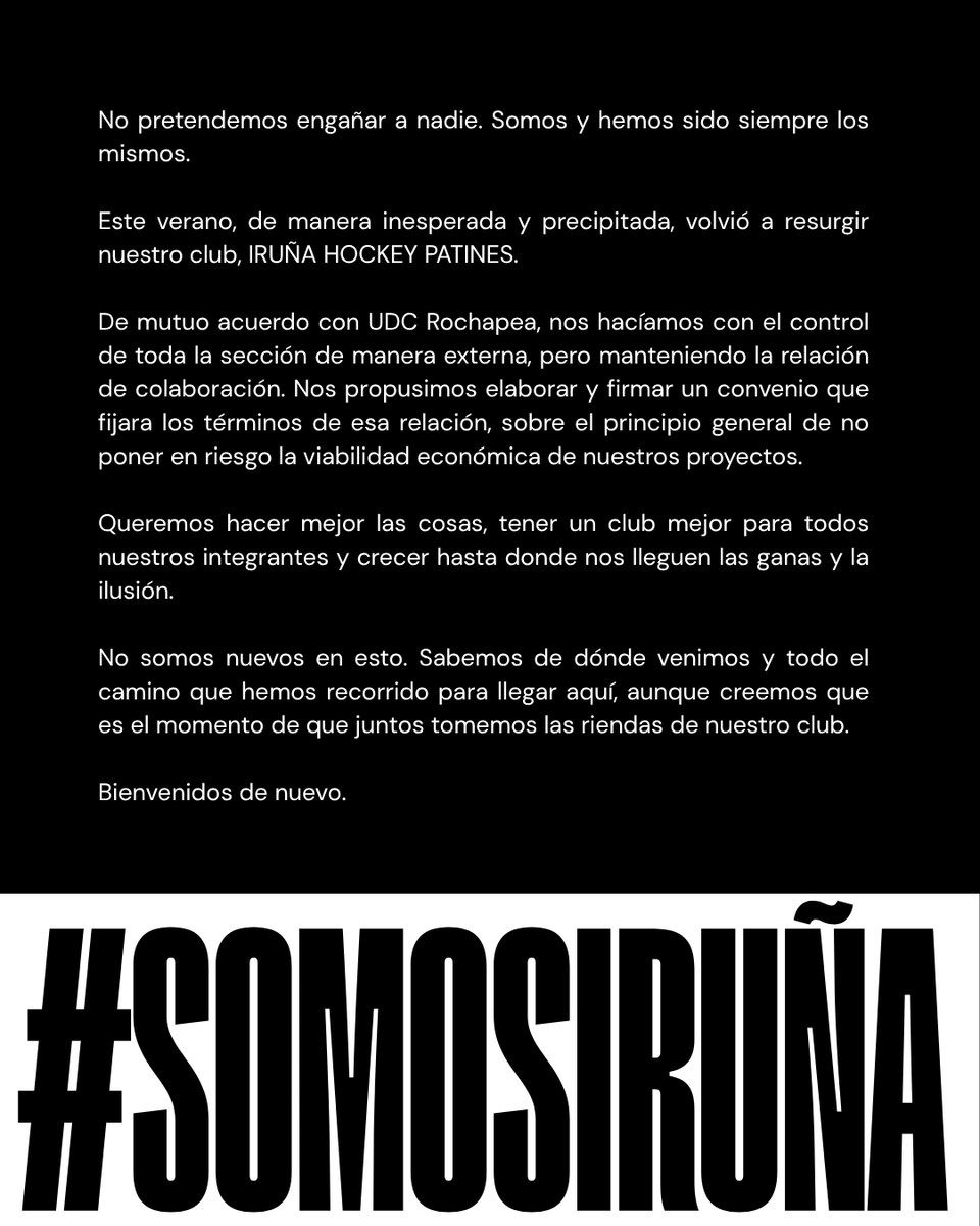 irunahp's tweet photo. Bienvenidos de nuevo. https://t.co/ZvHZ0WNT8J