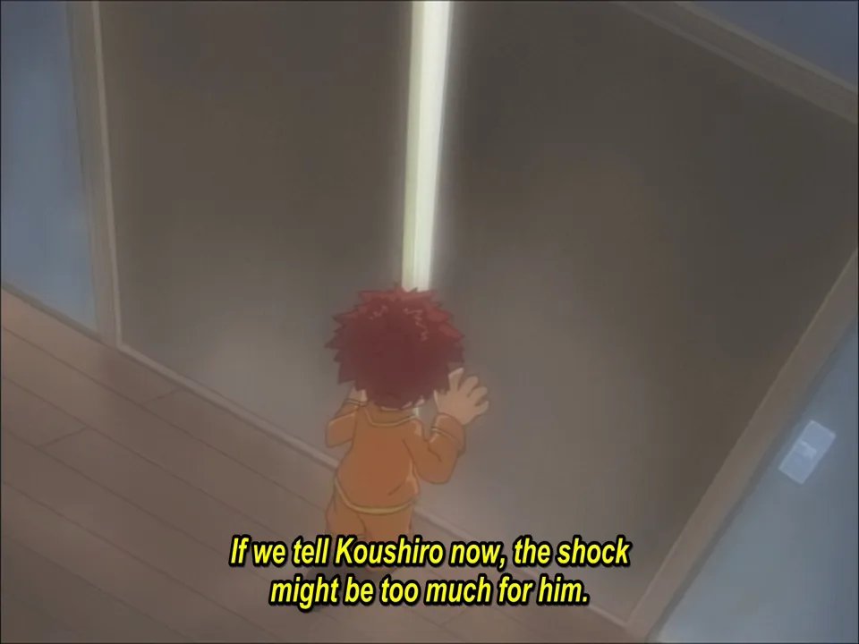 RavelMonte's tweet photo. Although Koushiro's adoption was decided from the beginning, the staff didn't know how much would be shown in Digimon Adventure. However, Hiro Masaki, who himself was adopted, touched on the subject in Episode 5 and continued to portray it with proper care in future episodes. https://t.co/ktL6J5AdeI