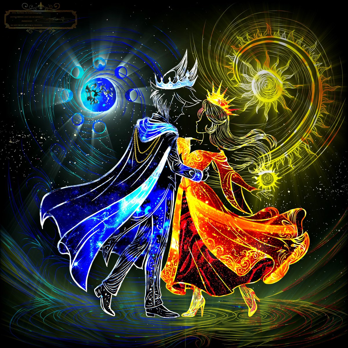 try_mariaaa_'s tweet photo. First of all, thank you all for the 500 followers!!!🥹💞
And secondly, I did a similar drawing for the sixth day of the #charlastorweek2026,so I thought I'd do another drawing with the king moon and the  princess of the sun😊✨️❤️
#hazbinhotel #charlastor #radiobelle #aracha https://t.co/dF1Vf9K8HW