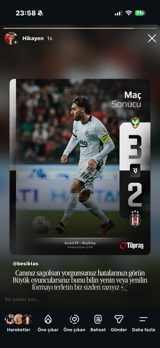 MertcanSokut's tweet photo. Canınız sağolsun yorgunsunuz hatalarınızı görün Büyük oyuncularsınız bunu bilin yenin veya yenilin formayı terletin biz sizden razıyız 🦅
#beşiktaş https://t.co/JlU2UWgRjT