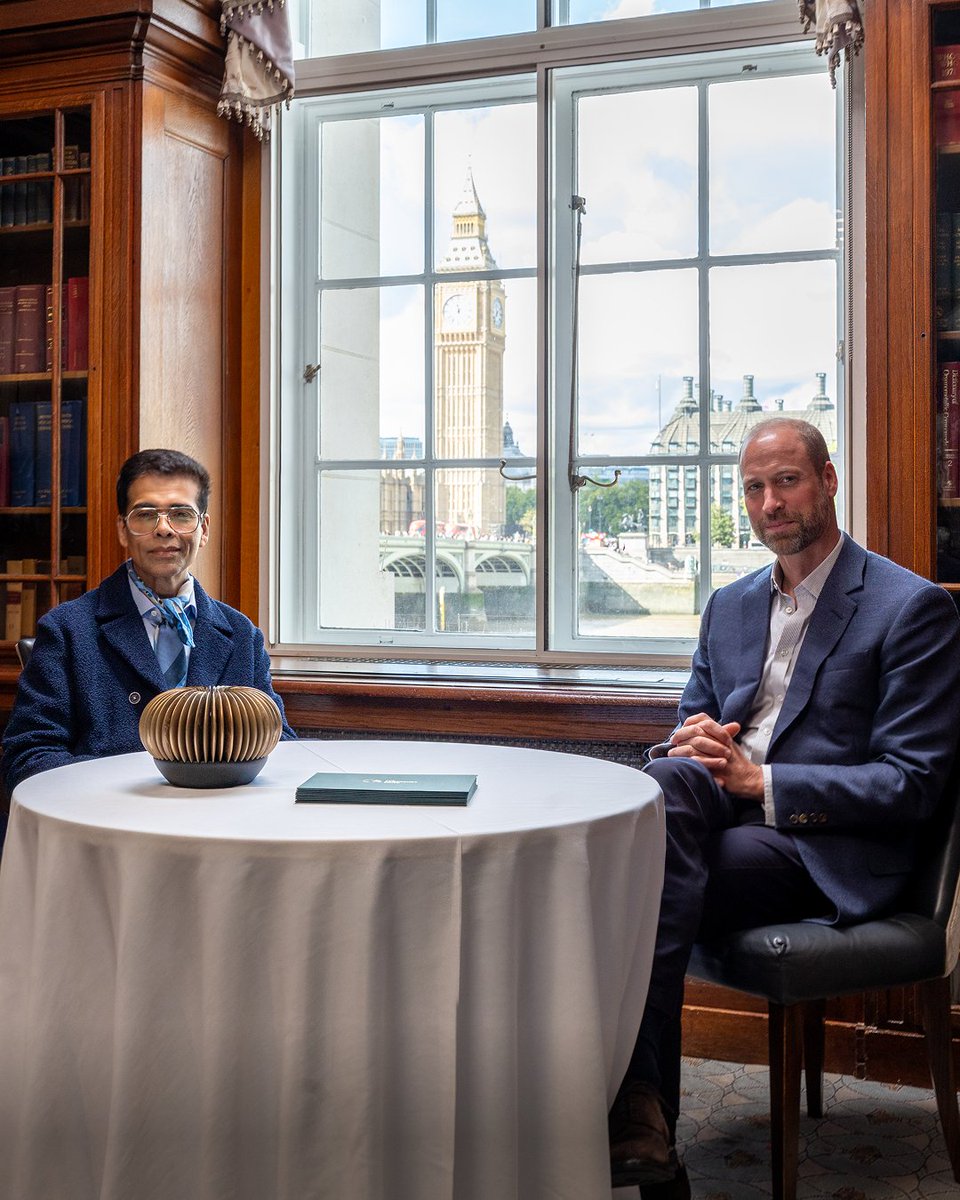 EarthshotPrize's tweet photo. "What's special about The Earthshot Prize is how it's bringing the world together to fight one common cause" – Karan Johar, host of this year's Earthshot Prize Awards Night in Mumbai this November.

Watch his and Prince William's full conversation now: https://t.co/8f7VzPF2LK https://t.co/ejWU0Ef6oS