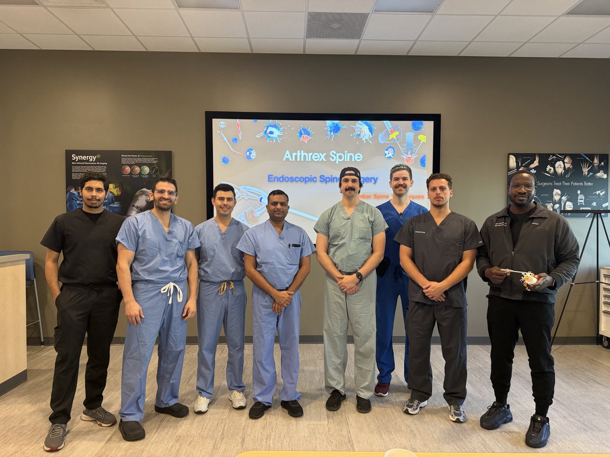 DrJonOh's tweet photo. Thrilled to have hosted another fantastic @WashUNeurosurg Residents and Fellows Endoscopic Spine Surgery Course at @ArthrexStLouis this weekend!
#iSERF #RideTheWave
#EndoscopicSpineSurgery #UMISS #WashUWay #WashUNeurosurgery #MedicalEducation #ResidentEducation https://t.co/JVwyLPQwCD