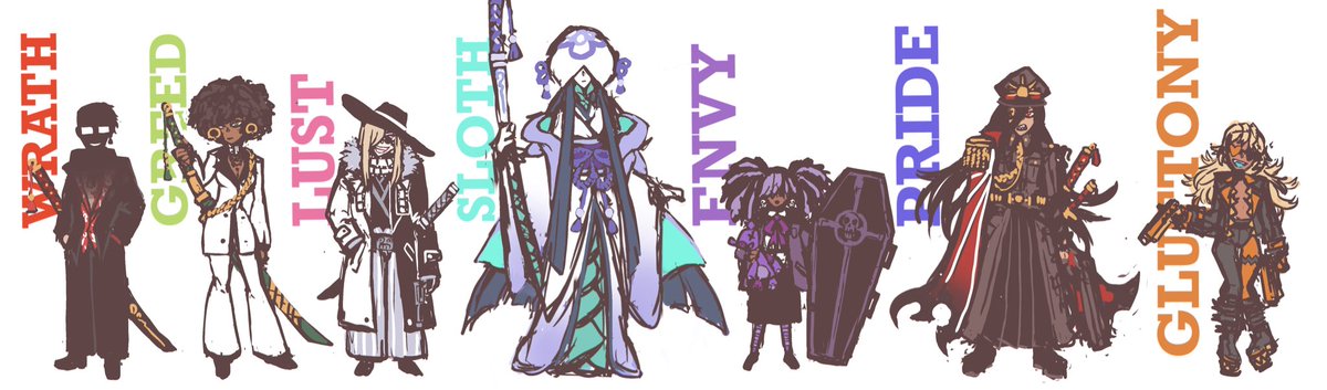 KnightmAr3s's tweet photo. Currently trying to make finalised designs for this cast of characters I made a while ago https://t.co/aU7hqi3RZ9