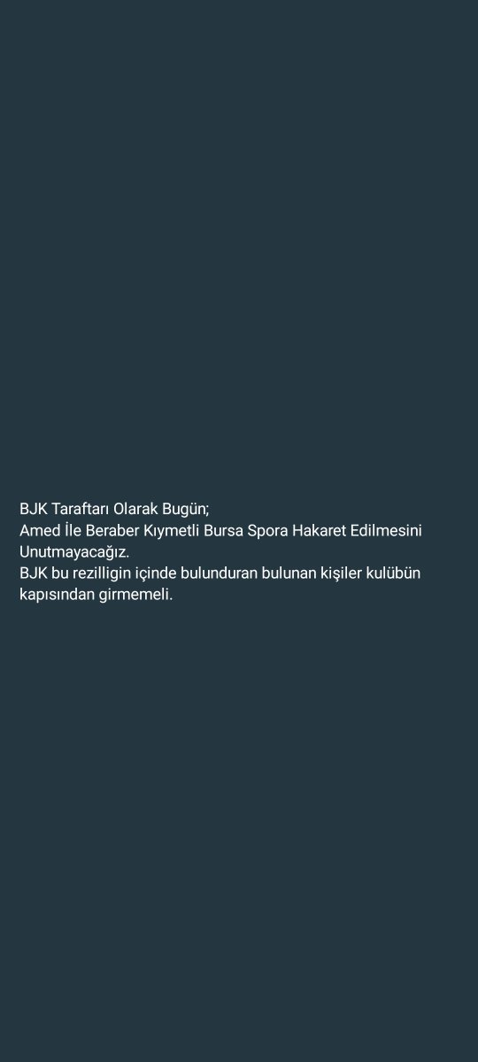 MuratValyani's tweet photo. BEŞİKTAŞ TARAFTARI OLARAK ; Var olsun Bursa Spor https://t.co/lqMyoOzyCW